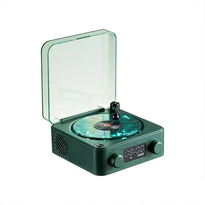 Waves Retro Bluetooth Vinyl Player & Sleep Aid Speaker with RGB Lights - Perfect for Relaxation and Nostalgia